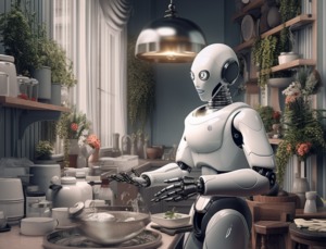 Midjourney’s interpretation of a “Meal-prep butler-bot.”