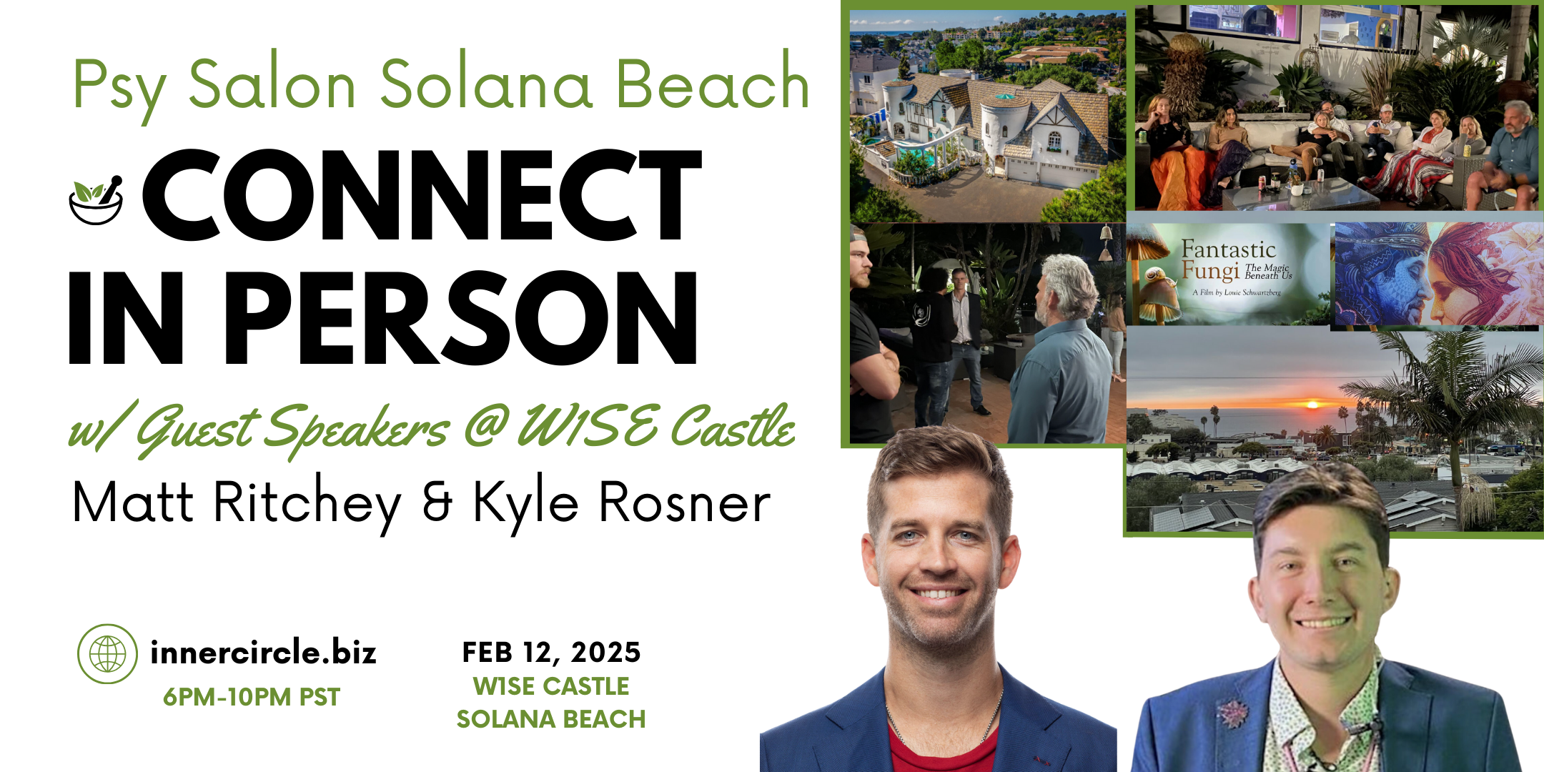 W1SE Castle Psy Salon Solana Beach with Matt Ritchey and Kyle Rosner February 12th, 2025